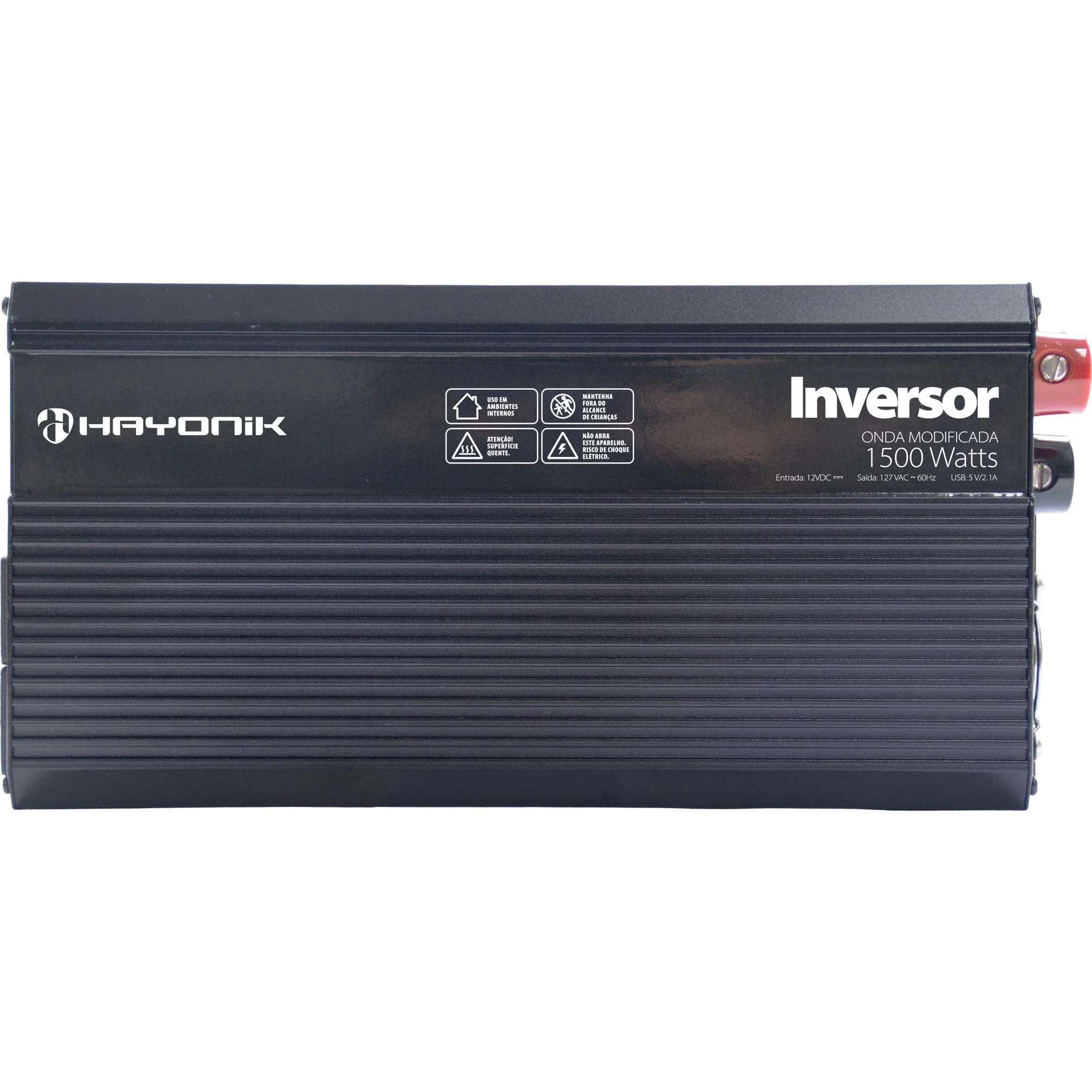 Inversor de Onda Modificada Hayonik MSW1115 1500W 12V/127V USB (84815)