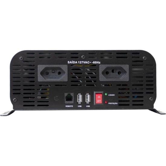 Inversor Automotivo HAYONIK PSW112 Onda Senoidal 2000W 12V/127V por 0,00 à vista no boleto/pix ou parcele em até 1x sem juros. Compre na loja Mundomax!