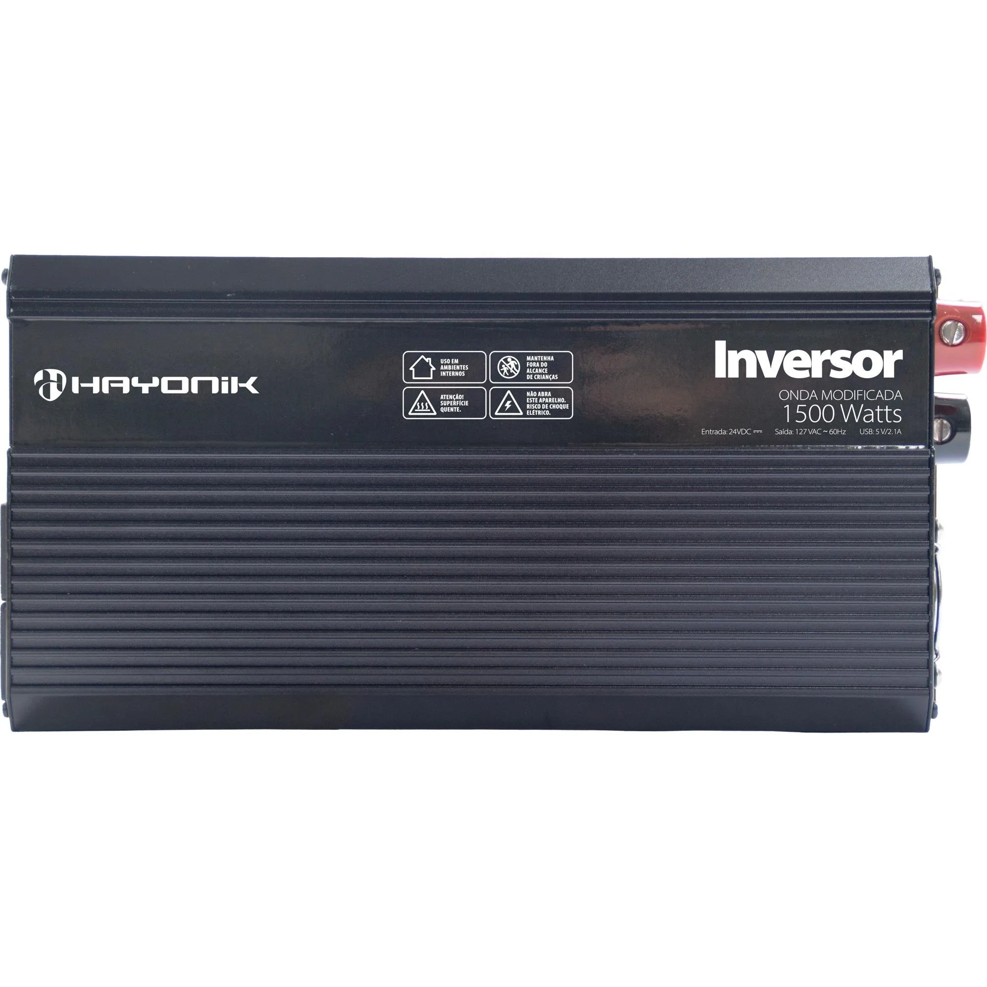 Inversor de Onda Modificada Hayonik MSW2115 1500W 24V/127V USB (84822)
