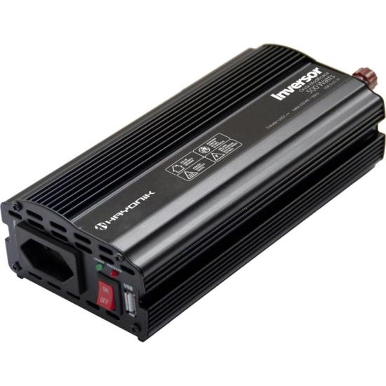 Inversor Automotivo HAYONIK MSW1205 Onda Modificada 500W 12V/220V por 555,00 à vista no boleto/pix ou parcele em até 10x sem juros. Compre na loja Mundomax!