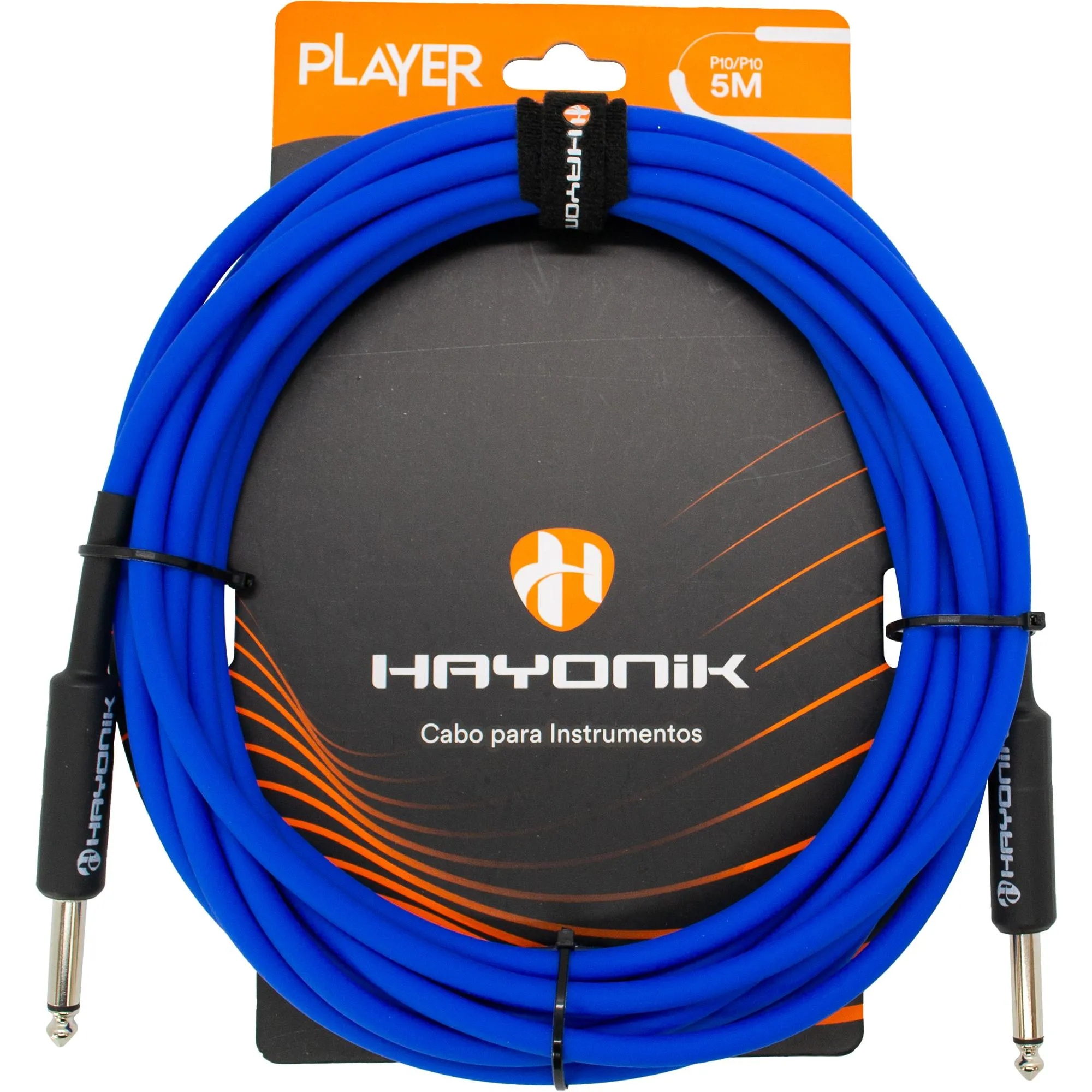 Cabo Para Instrumentos P10 x P10 5m Azul Hayonik (84835)