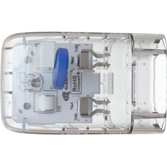 Protetor Contra Surtos DPS 2P 20A Pocket Fit Clamper Transparente por 49,00 à vista no boleto/pix ou parcele em até 1x sem juros. Compre na loja Mundomax!