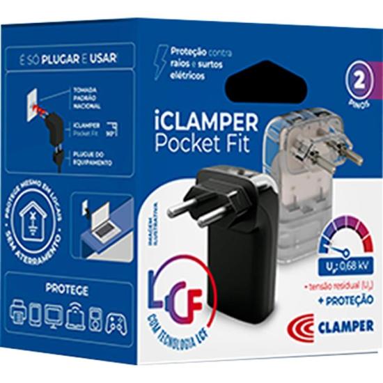 Protetor Contra Surtos DPS 2P 20A Pocket Fit Clamper Transparente por 49,00 à vista no boleto/pix ou parcele em até 1x sem juros. Compre na loja Mundomax!