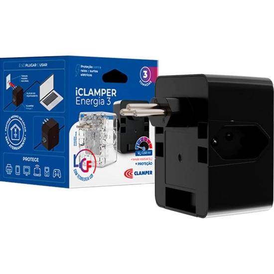 Filtro Contra Surtos DPS 3P Energia 3 Clamper Preto por 55,00 à vista no boleto/pix ou parcele em até 2x sem juros. Compre na loja Mundomax!