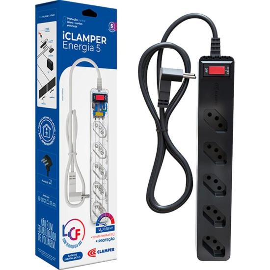 Filtro de Linha Com Proteção DPS 3P Energia 5 Clamper Preto por 81,00 à vista no boleto/pix ou parcele em até 3x sem juros. Compre na loja Mundomax!