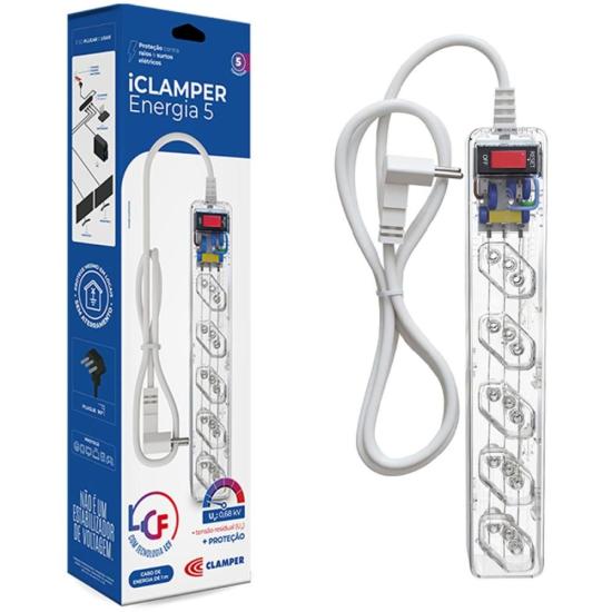 Filtro de Linha Com Proteção DPS 3P Energia 5 Clamper Transparente por 80,00 à vista no boleto/pix ou parcele em até 3x sem juros. Compre na loja Mundomax!