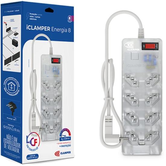 Filtro de Linha Com Proteção DPS 3P Energia 8 Clamper Transparente por 135,00 à vista no boleto/pix ou parcele em até 5x sem juros. Compre na loja Mundomax!