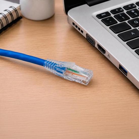Cabo de Rede Patch Cord Cat6 Fortrek FKCAT6 2,5m Internet Azul por 25,50 à vista no boleto/pix ou parcele em até 1x sem juros. Compre na loja Fortrek!