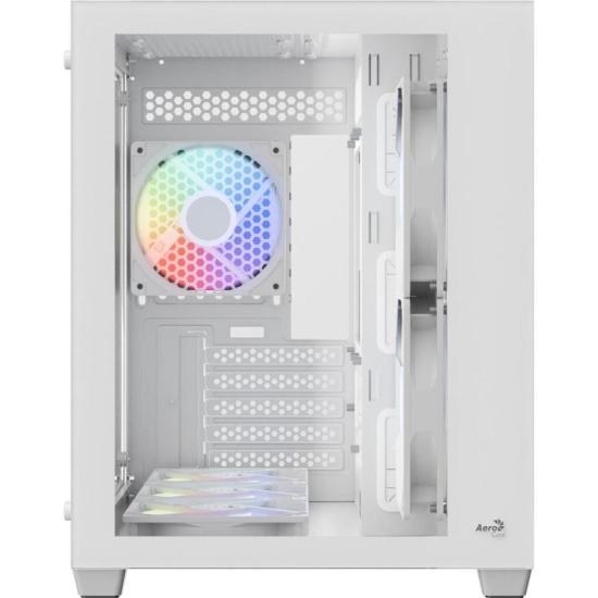 Gabinete Gamer Aerocool Dryft Mini Branco Com 6 fans ARGB Lateral Vidro por 752,58 à vista no boleto/pix ou parcele em até 10x sem juros. Compre na loja Aerocool!