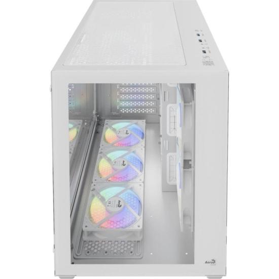 Gabinete Gamer Aerocool Dryft Mini Branco Com 6 fans ARGB Lateral Vidro por 752,58 à vista no boleto/pix ou parcele em até 10x sem juros. Compre na loja Aerocool!