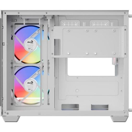 Gabinete Gamer Aerocool Dryft Mini Branco Com 6 fans ARGB Lateral Vidro por 752,58 à vista no boleto/pix ou parcele em até 10x sem juros. Compre na loja Aerocool!