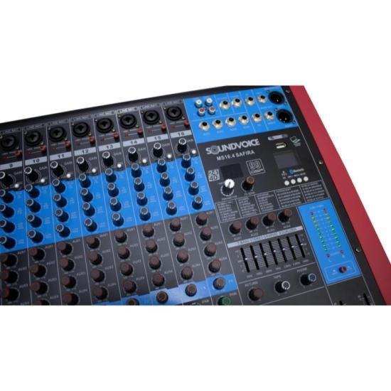 Mesa de Som Soundvoice MS-16.4 Safira por 2.997,00 à vista no boleto/pix ou parcele em até 12x sem juros. Compre na loja Mundomax!