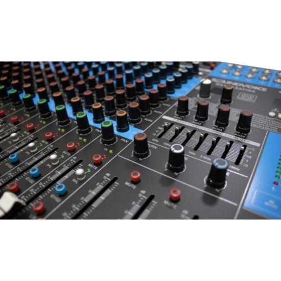 Mesa de Som Soundvoice MS-16.4 Safira por 2.997,00 à vista no boleto/pix ou parcele em até 12x sem juros. Compre na loja Mundomax!