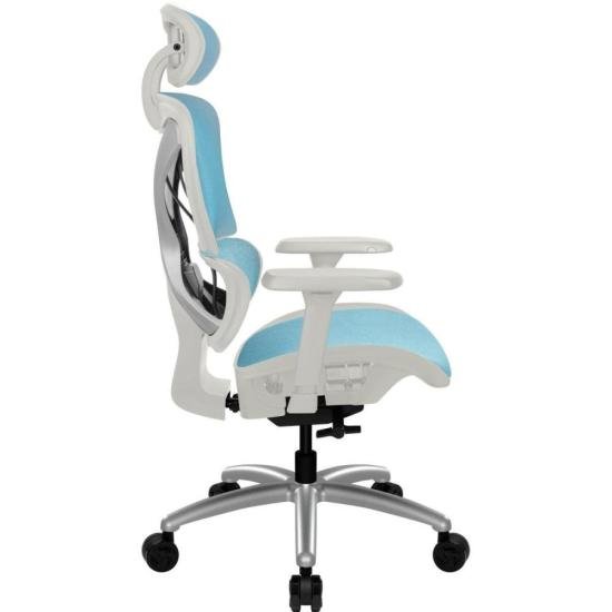 Cadeira Ergonômica ThunderX3 XTC Chroma Azul/Branco - Thunderx3