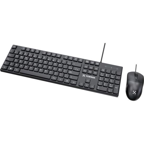 Kit Mouse e Teclado Fortrek C13 Office USB ABNT2 Preto por 55,00 à vista no boleto/pix ou parcele em até 2x sem juros. Compre na loja Mundomax!