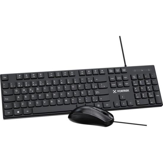 Kit Mouse e Teclado Fortrek C13 Office USB ABNT2 Preto por 55,00 à vista no boleto/pix ou parcele em até 2x sem juros. Compre na loja Mundomax!