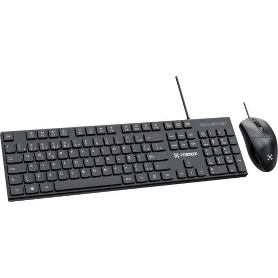 Kit Mouse e Teclado Fortrek C13 Office USB ABNT2 Preto por 55,00 à vista no boleto/pix ou parcele em até 2x sem juros. Compre na loja Mundomax!