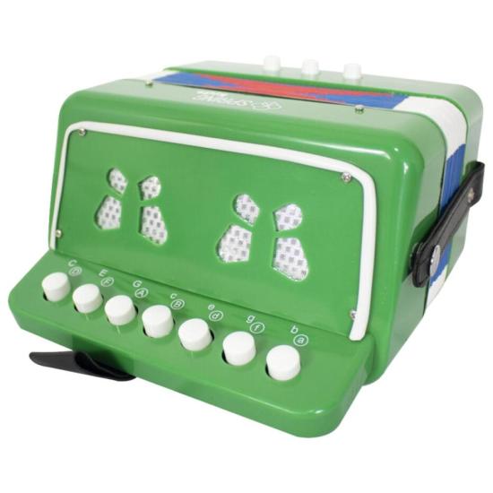 Acordeon Infantil Spring SPK-73V Verde por 199,00 à vista no boleto/pix ou parcele em até 7x sem juros. Compre na loja Mundomax!