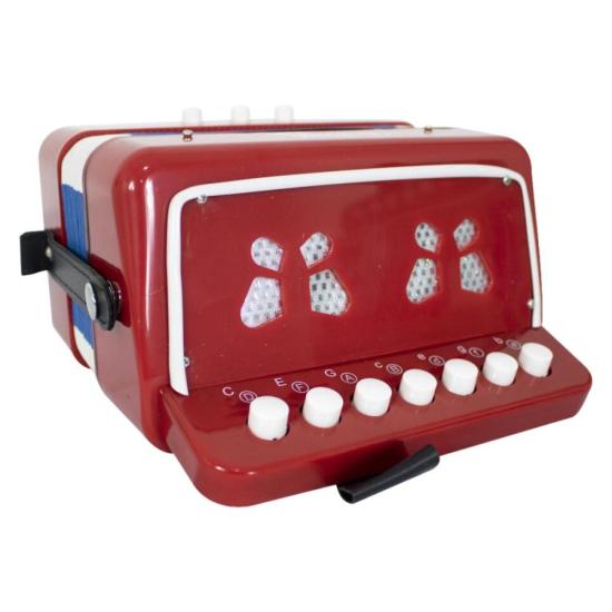 Acordeon Infantil Spring SPK-73VM Vermelho por 222,00 à vista no boleto/pix ou parcele em até 8x sem juros. Compre na loja Mundomax!