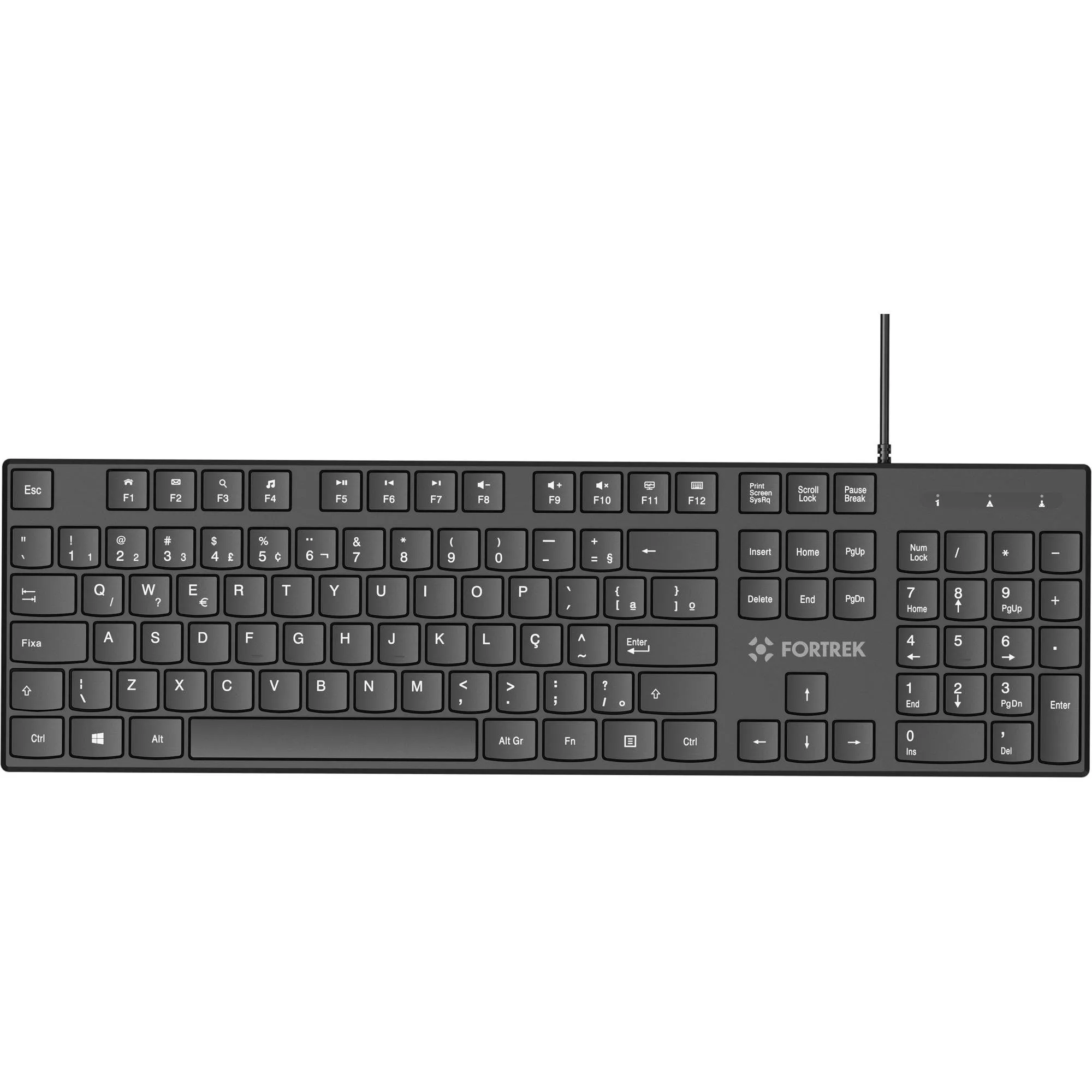 TECLADO SLIM FORTREK K15 PT (84948)