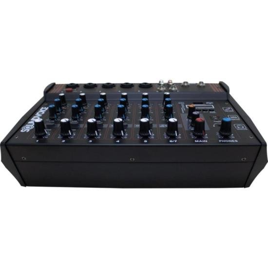 Mesa de Som Amplificada Classe D Soundvoice MA-700 por 1.444,00 à vista no boleto/pix ou parcele em até 12x sem juros. Compre na loja Mundomax!