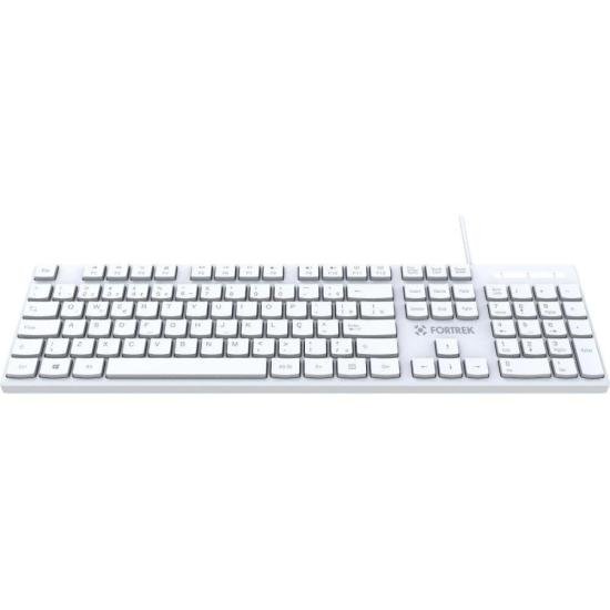 Teclado Office Fortrek K15 Slim USB ABNT2 Branco por 56,00 à vista no boleto/pix ou parcele em até 2x sem juros. Compre na loja Mundomax!