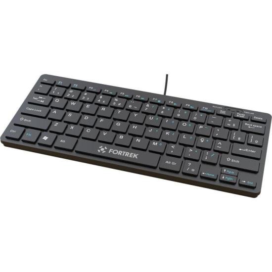 Teclado Mini Office Fortrek K13 USB ABNT2 Preto por 46,13 à vista no boleto/pix ou parcele em até 1x sem juros. Compre na loja Fortrek!