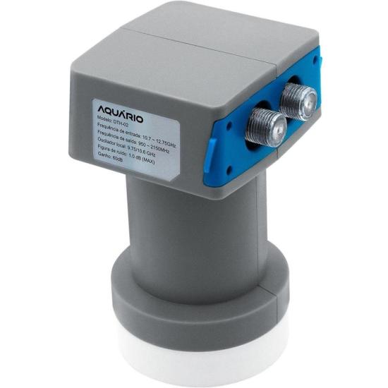 LNB Duplo Universal Banda KU Aquário DTH-02 por 29,00 à vista no boleto/pix ou parcele em até 1x sem juros. Compre na loja Mundomax!