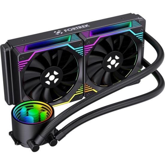 Water Cooler Fortrek Breezy 240 mm Fan Duplo Preto por 479,46 à vista no boleto/pix ou parcele em até 10x sem juros. Compre na loja Fortrek!