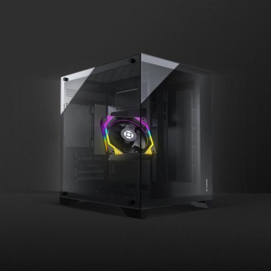 Kit Cooler Fan ARGB Fortrek Frosty Preto Com Controladora/Controle por 204,19 à vista no boleto/pix ou parcele em até 8x sem juros. Compre na loja Fortrek!