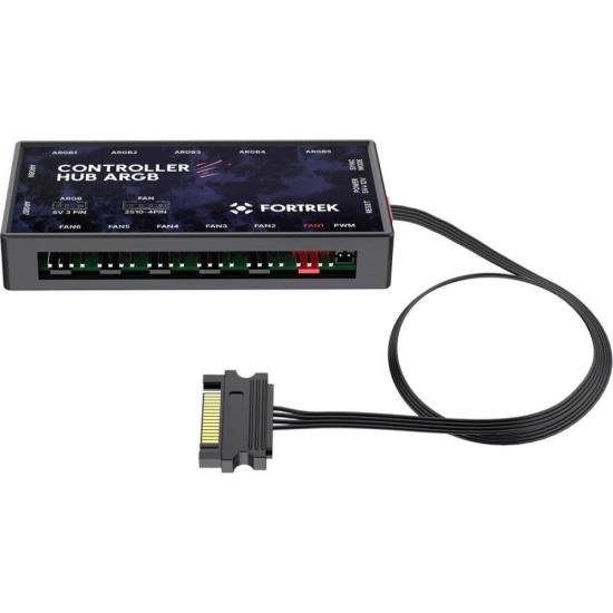 Controladora Fan Fortrek Controller Hub com Controle Remoto 7 Portas por 85,91 à vista no boleto/pix ou parcele em até 3x sem juros. Compre na loja Fortrek!
