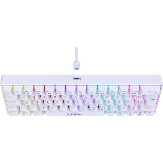 Teclado Gamer Mecânico Fortrek Gravity 65 Compact Switch Outemu Red W por 223,00 à vista no boleto/pix ou parcele em até 8x sem juros. Compre na loja Mundomax!