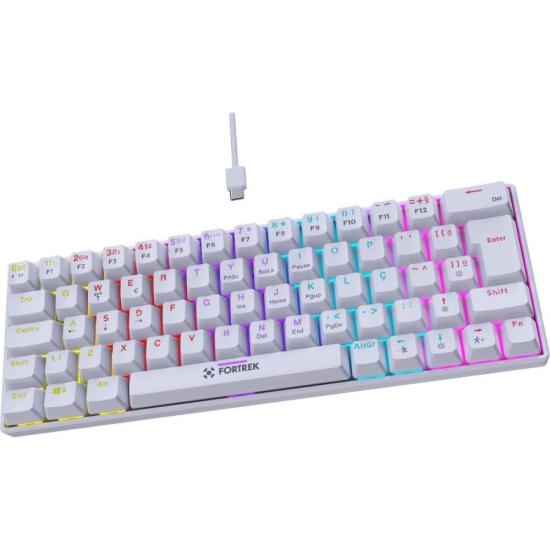 Teclado Gamer Mecânico Fortrek Gravity 65 Compact Switch Outemu Red W por 223,00 à vista no boleto/pix ou parcele em até 8x sem juros. Compre na loja Mundomax!