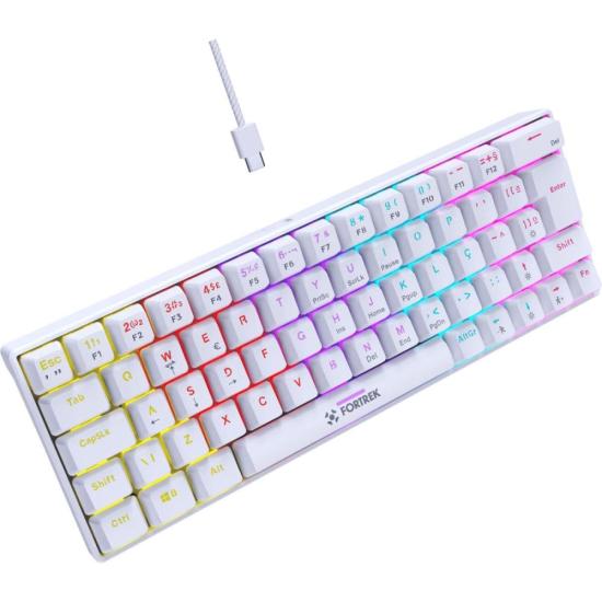 Teclado Gamer Mecânico Fortrek Gravity 65 Compact Switch Outemu Red W por 223,00 à vista no boleto/pix ou parcele em até 8x sem juros. Compre na loja Mundomax!