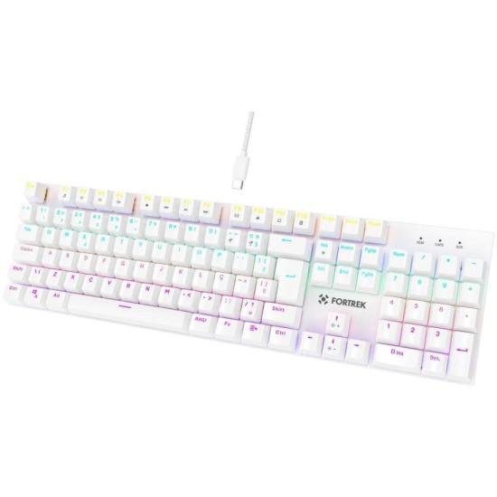 Teclado Gamer Mecânico Fortrek Gravity 100 Fullsized Switch Outemu Red W por 236,45 à vista no boleto/pix ou parcele em até 9x sem juros. Compre na loja Fortrek!