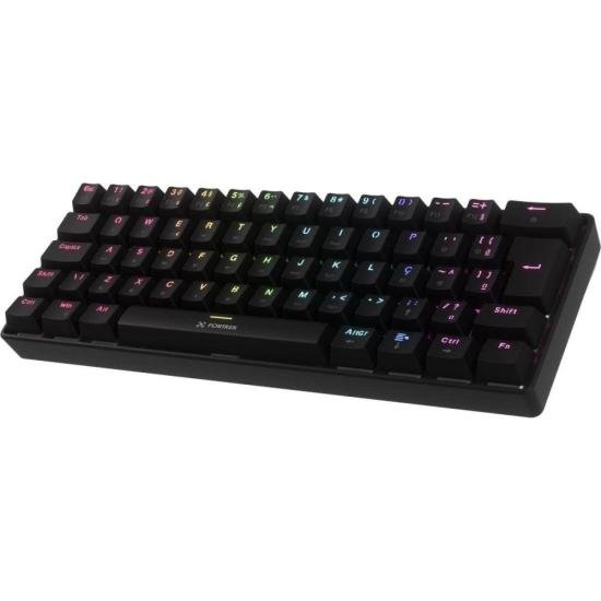 Teclado Mecânico Fortrek Gravity Air Compact Wireless Preto por 245,00 à vista no boleto/pix ou parcele em até 9x sem juros. Compre na loja Mundomax!