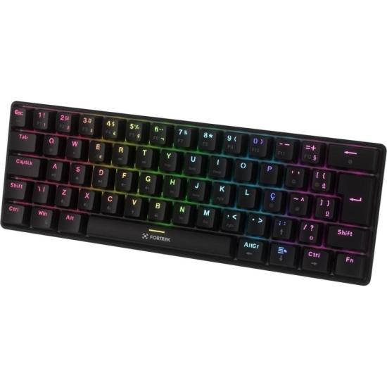 Teclado Mecânico Fortrek Gravity Air Compact Wireless Preto por 245,00 à vista no boleto/pix ou parcele em até 9x sem juros. Compre na loja Mundomax!