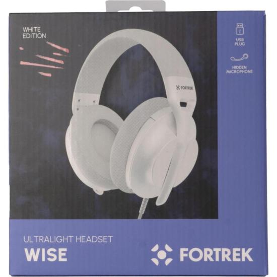 Headset Gamer Fortrek Wise Surround 7.1 Driver 40mm USB Branco por 181,61 à vista no boleto/pix ou parcele em até 7x sem juros. Compre na loja Fortrek!