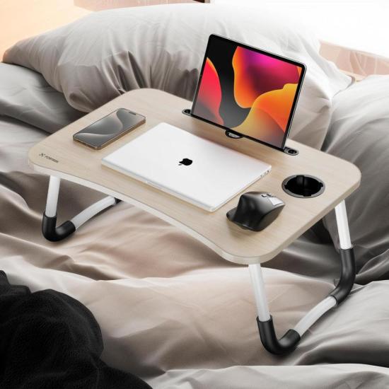 Mesa para Notebook Portátil Fortrek Lapdesk com Gaveta Embutida Madeira por 150,43 à vista no boleto/pix ou parcele em até 6x sem juros. Compre na loja Fortrek!