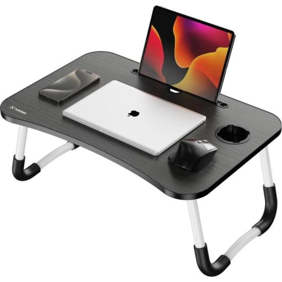 Mesa para Notebook Portátil Fortrek Lapdesk com Gaveta Embutida Preto por 150,43 à vista no boleto/pix ou parcele em até 6x sem juros. Compre na loja Fortrek!