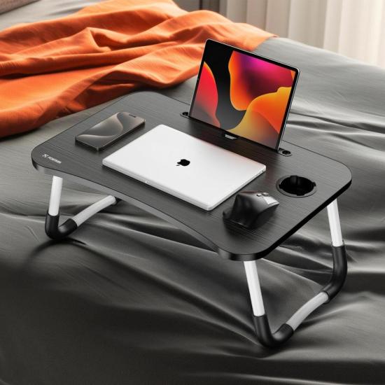 Mesa para Notebook Portátil Fortrek Lapdesk com Gaveta Embutida Preto por 150,43 à vista no boleto/pix ou parcele em até 6x sem juros. Compre na loja Fortrek!