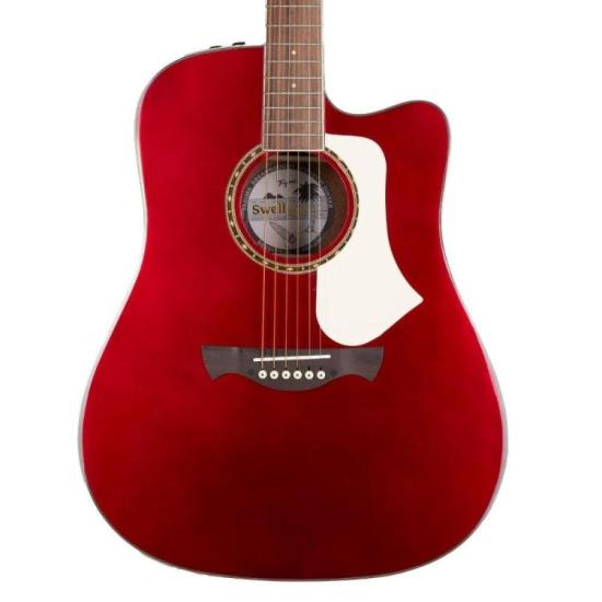 Violão Tagima Swell Deluxe Aço Candy Apple Com Bag por 1.899,00 à vista no boleto/pix ou parcele em até 12x sem juros. Compre na loja Mundomax!