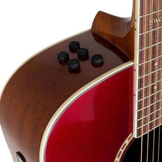 Violão Tagima Swell Deluxe Aço Candy Apple Com Bag por 1.899,00 à vista no boleto/pix ou parcele em até 12x sem juros. Compre na loja Mundomax!