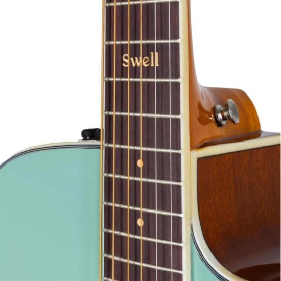 Violão Tagima Swell Deluxe Aço Turquoise Green Com Bag por 1.885,00 à vista no boleto/pix ou parcele em até 12x sem juros. Compre na loja Mundomax!