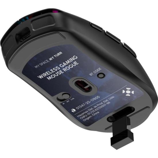 Mouse Gamer Fortrek Rogue Wireless Preto por 178,00 à vista no boleto/pix ou parcele em até 7x sem juros. Compre na loja Mundomax!