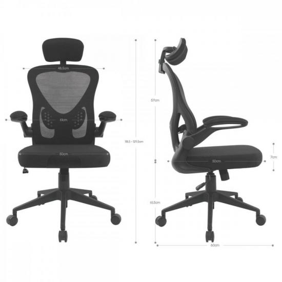 Cadeira de Escritório Ergonômica Fortrek Ergo Base Ajustável Preta por 779,00 à vista no boleto/pix ou parcele em até 10x sem juros. Compre na loja Mundomax!