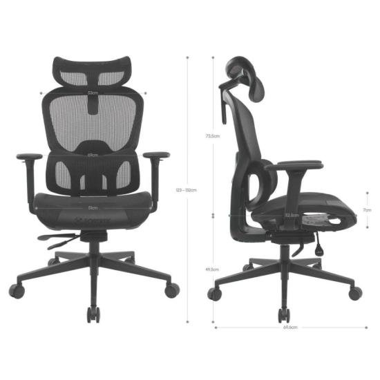 Cadeira Ergonômica Fortrek Ergo One Premium Mesh por 1.329,00 à vista no boleto/pix ou parcele em até 12x sem juros. Compre na loja Mundomax!