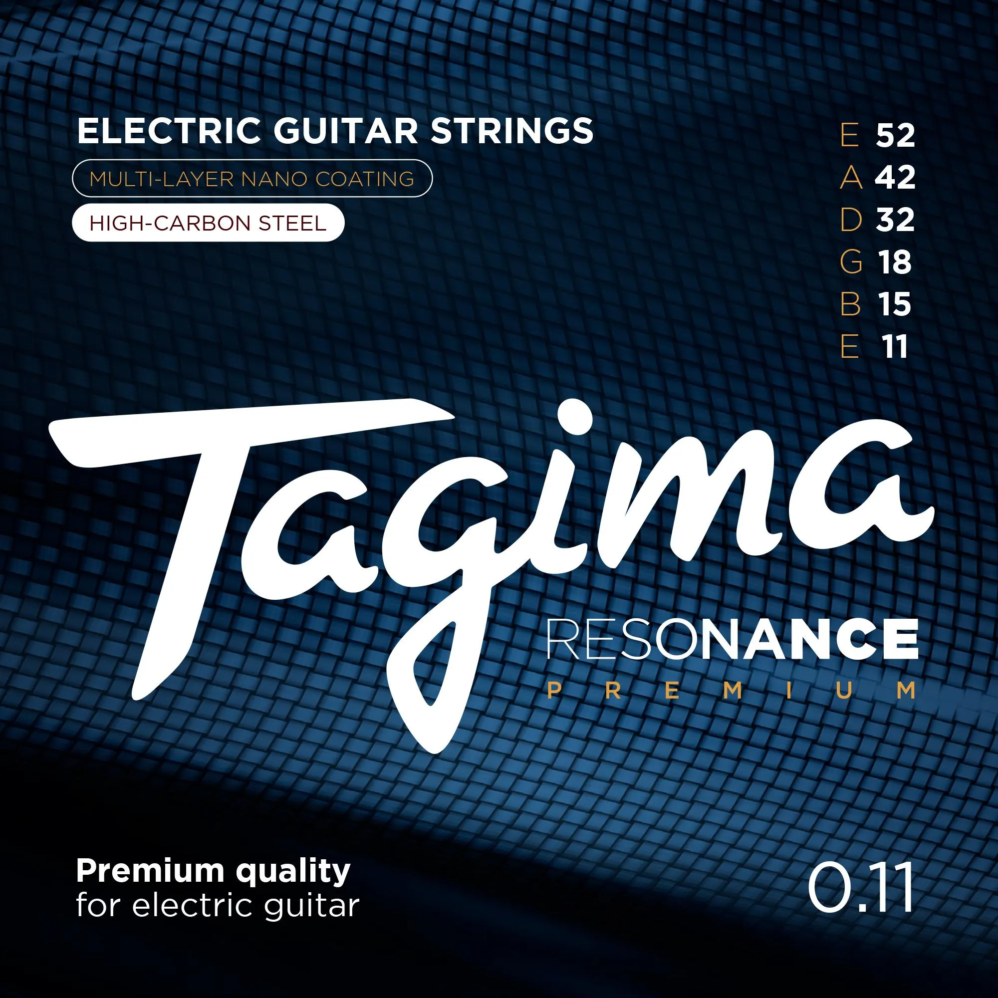 Encordoamento Para Guitarra .011-.052 Resonance Premium Tagima (85041)