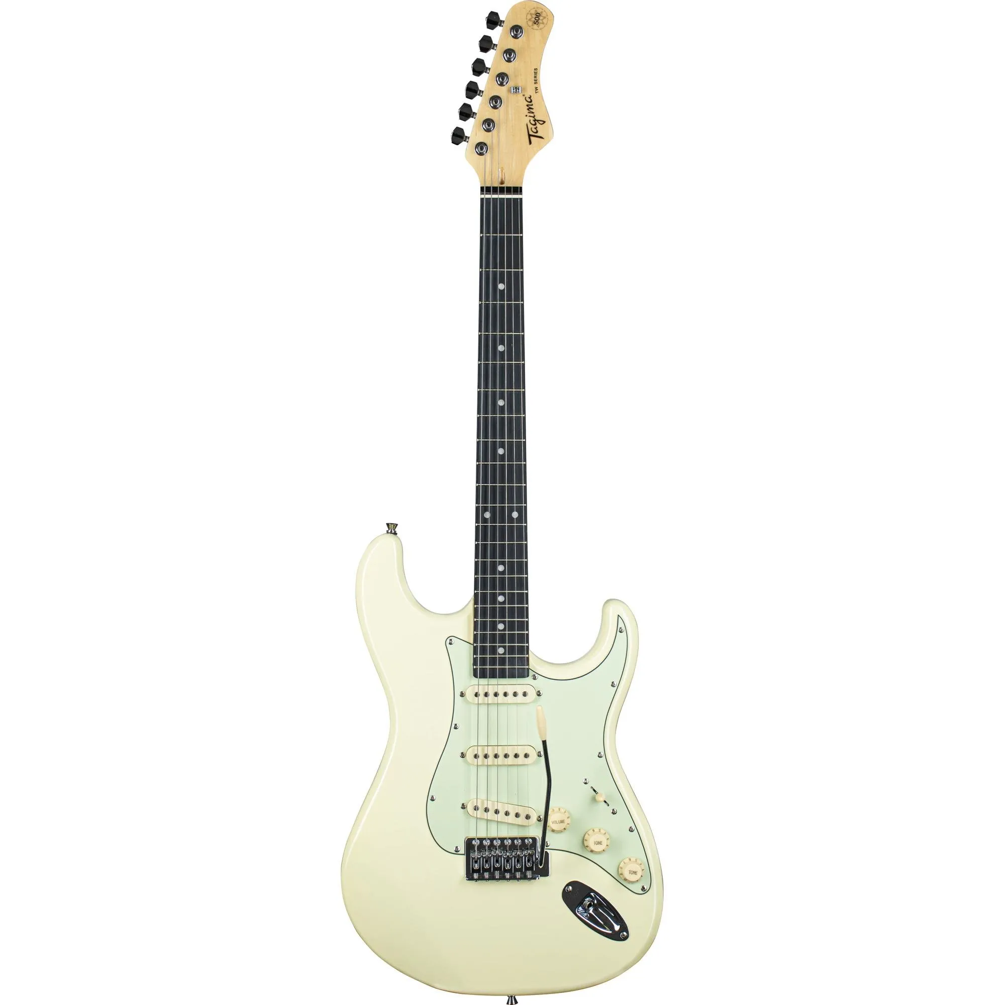 Guitarra Tagima Strato TG-500 Olympic White E/AWH por 999,00 à vista no boleto/pix ou parcele em até 10x sem juros. Compre na loja Mundomax!