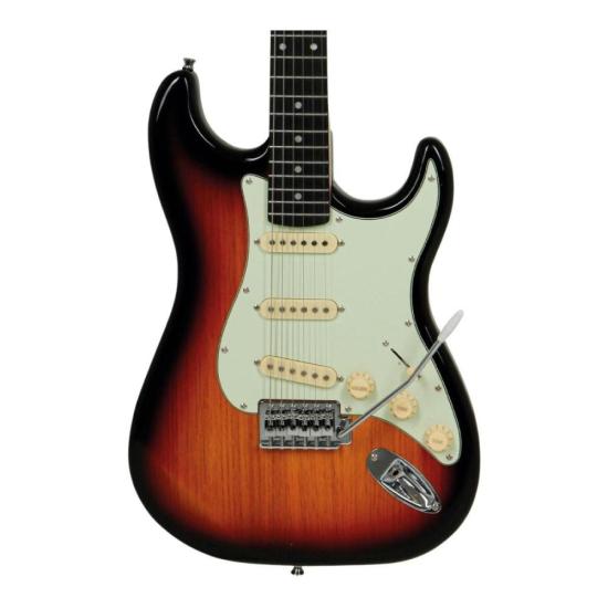 Guitarra Tagima Strato TG-500 Sunburst E/AWH por 999,00 à vista no boleto/pix ou parcele em até 10x sem juros. Compre na loja Mundomax!